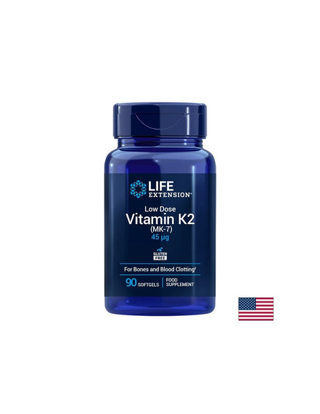 Костна система - Витамин К2 (МК-7), 45 µg х 90 софтгел капсули - Feel You