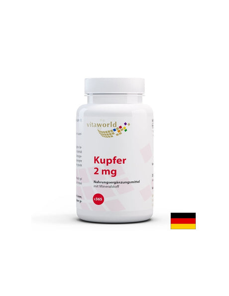 Антиоксидант - Мед (меден глюконат), 2 mg x 365 таблетки - Feel You