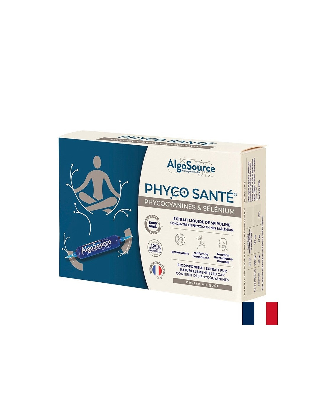 Селен + фикоцианини от спирулина – Фико Сантé, за щитовидна жлеза и клетъчен баланс, 20 ампули - Feel You