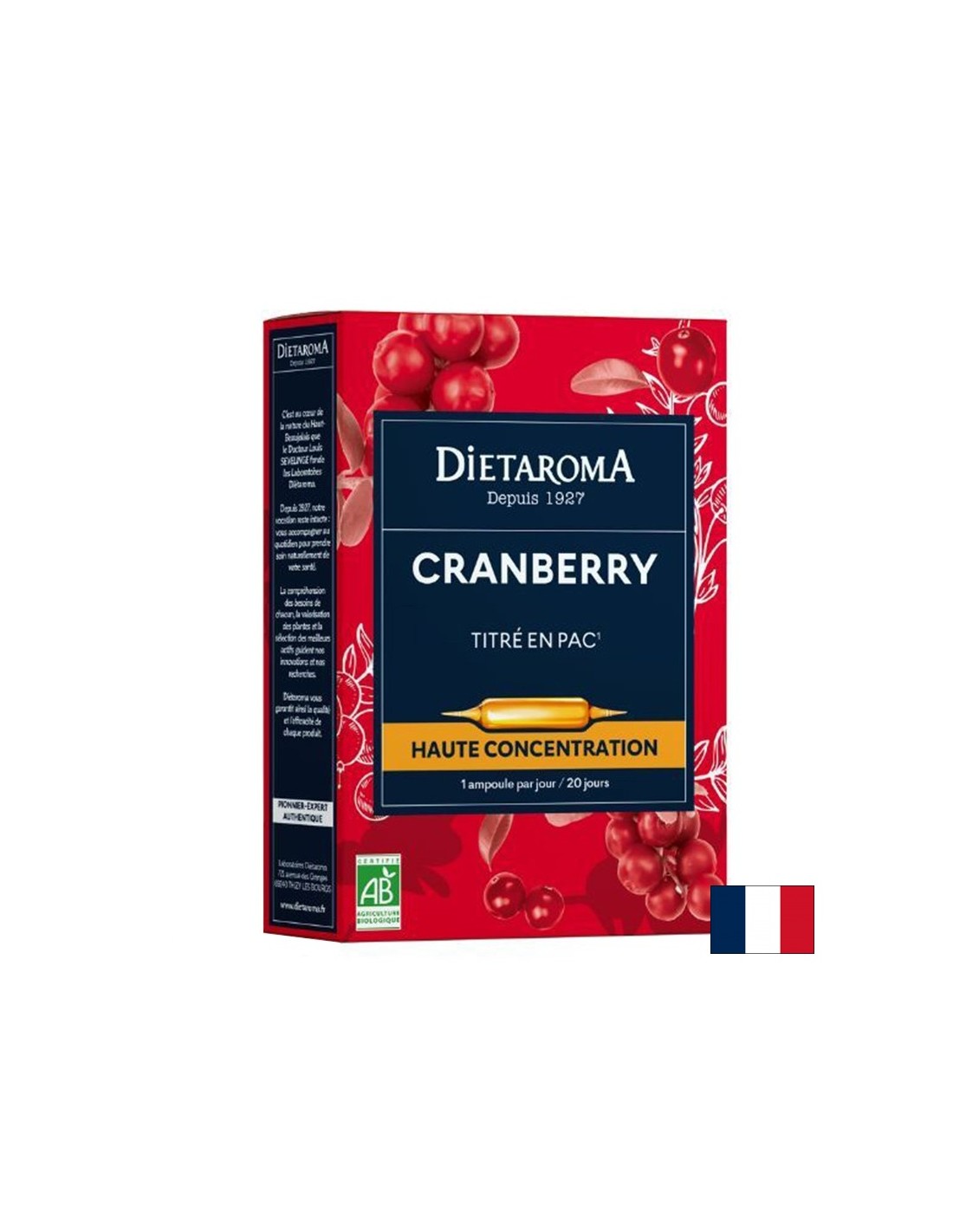 Уринарно здраве - Червена боровинка, 20 ампули за пиене - Feel You