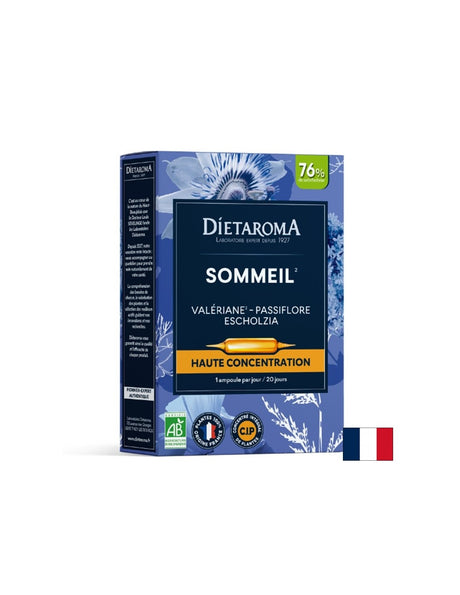 Валериана + Пасифлора + Калифорнийски мак – За спокоен сън и отпускане при стрес, 20 ампули - Feel You