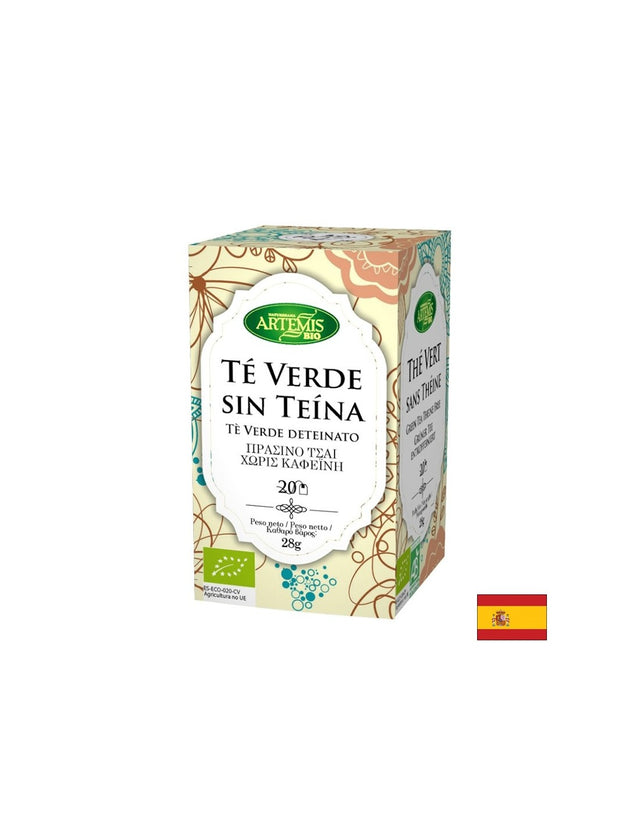 Зелен чай без кофеин Био, 20 филтърни пакетчета - Feel You