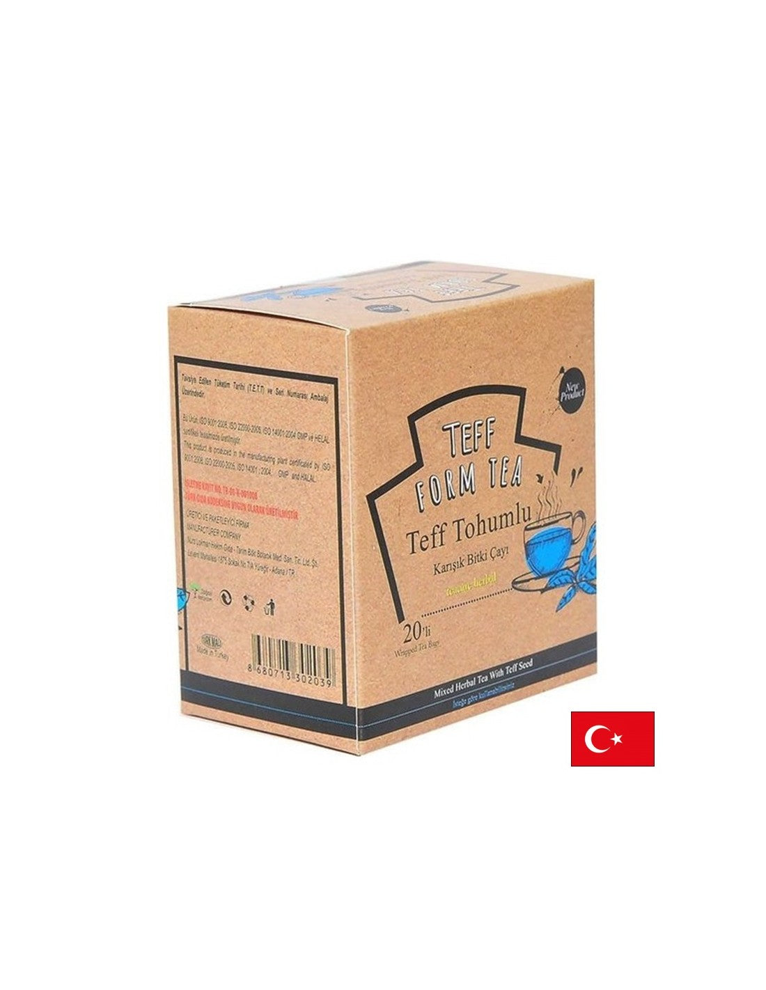 Билков чай със семена от теф – За метаболитен баланс и контрол на апетита, 20 филтърни пакетчета - Feel You