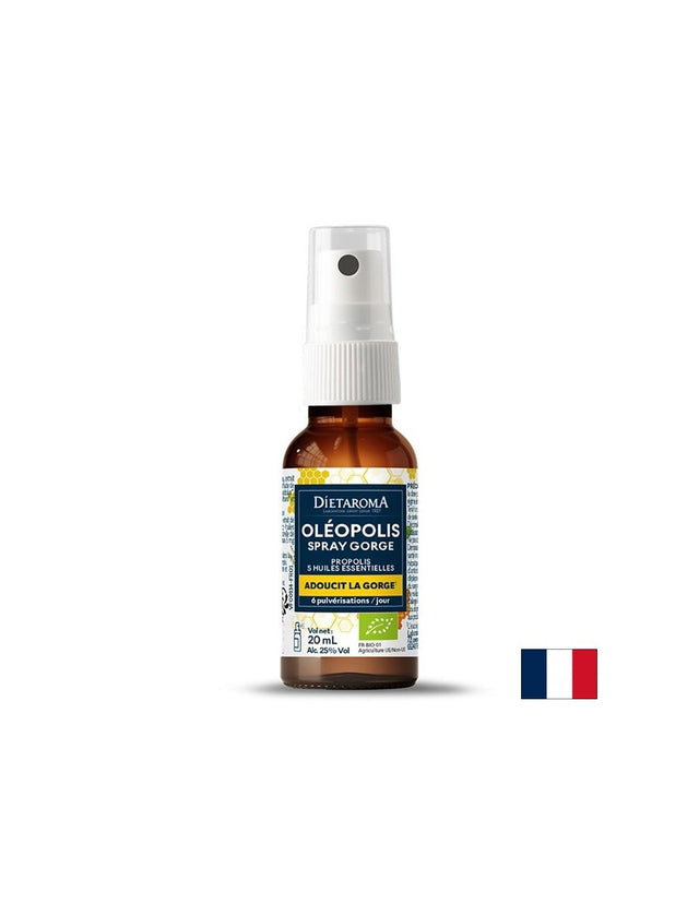 Олеополис – Спрей за гърло с етерични масла при дразнене и сухота, 20 ml - Feel You