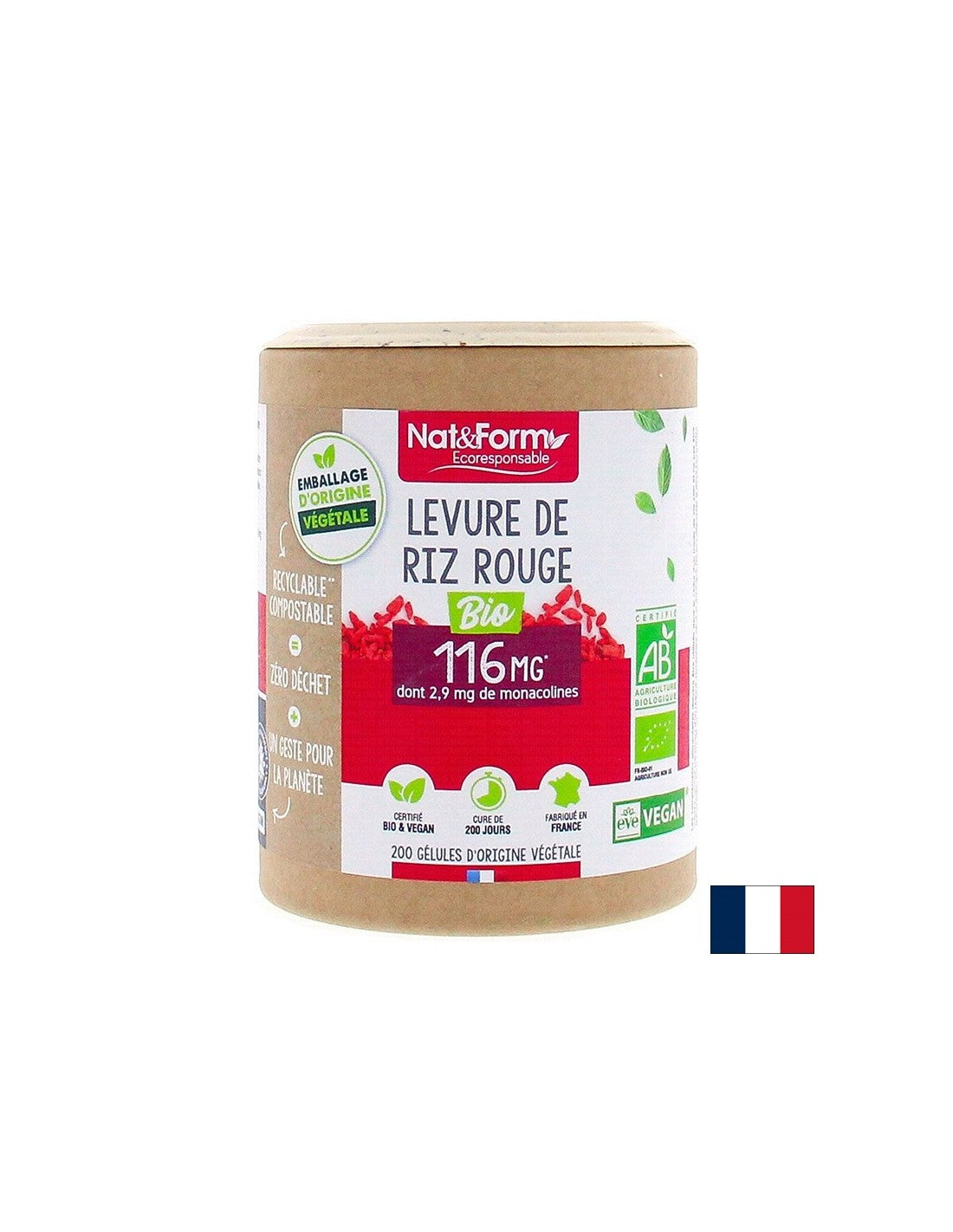 При висок холестерол - Червен ориз (дрожди), БИО, 200 капсули - Feel You