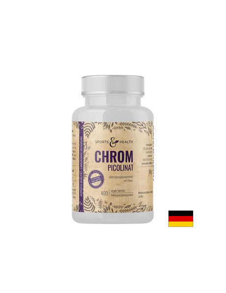 Контрол на теглото и кръвната захар - Хром (пиколинат), 200 µg х 400 таблетки - Feel You