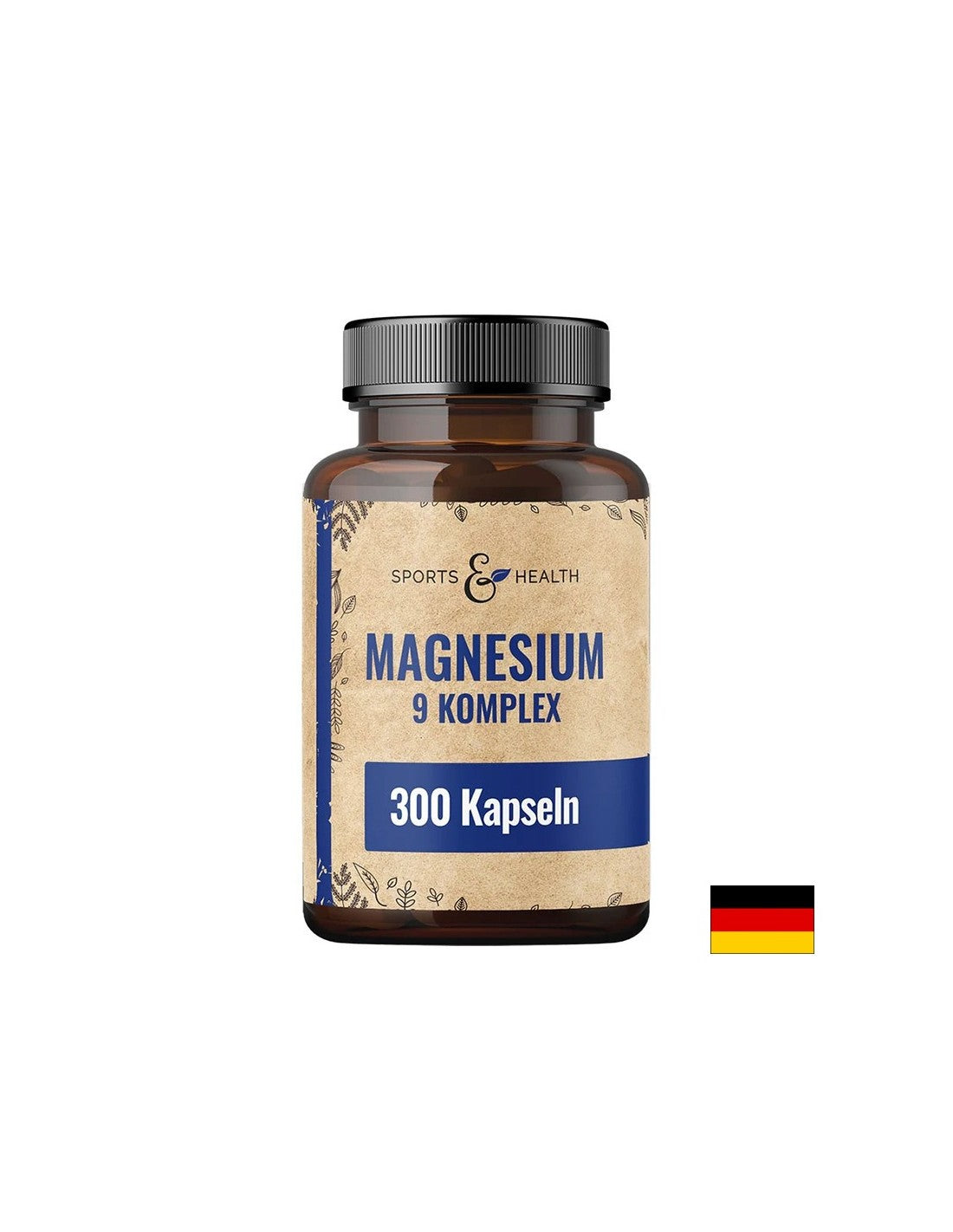 Магнезий 200 mg (комплекс от 9 форми) + B6 и Пантотенова киселина – За мускули, енергия и нервна система, 300 капсули - Feel You