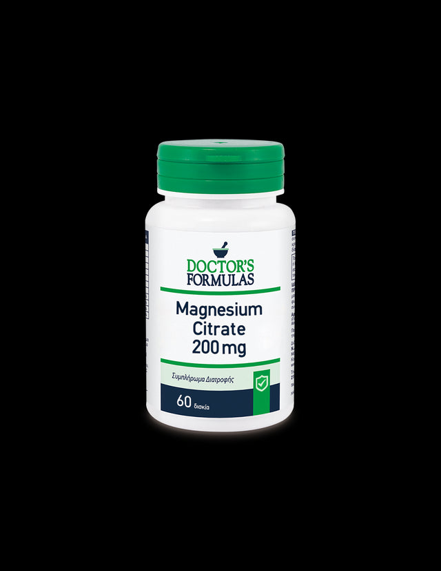 Магнезий (цитрат), 200 mg - Magnesium Citrate, 60 таблетки Doctor’s Formulas - Feel You