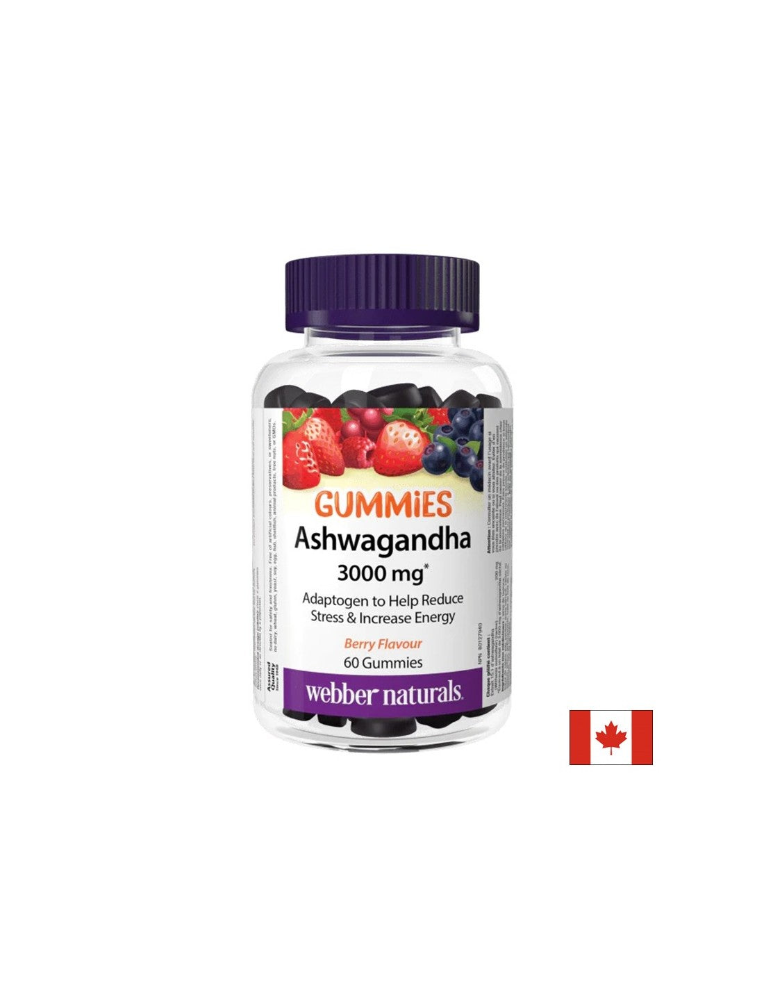 Ашваганда Гъми 200 mg x 60 желирани таблетки, с вкус на горски плодове - Feel You