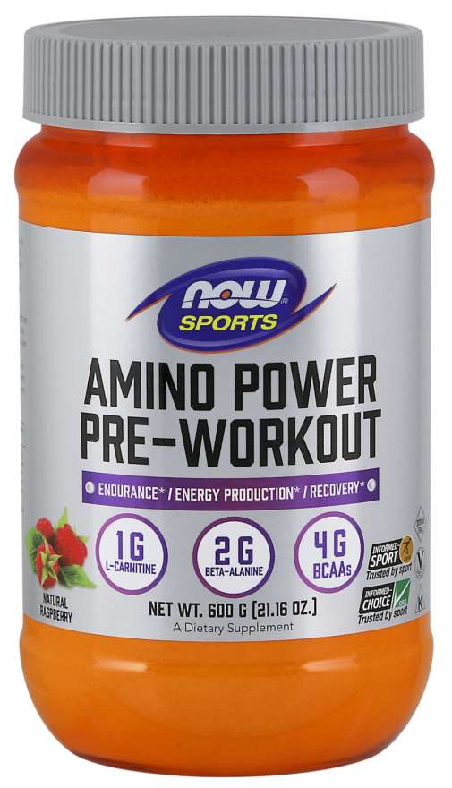 NOW Sports - Amino Power Pre-Workout - 600 g