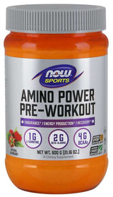 NOW Sports - Amino Power Pre-Workout - 600 g