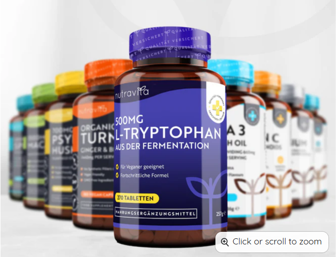 L-Tryptophan (Л-Триптофан) 500 мг 270 таблетки - Nutra Best Bulgaria