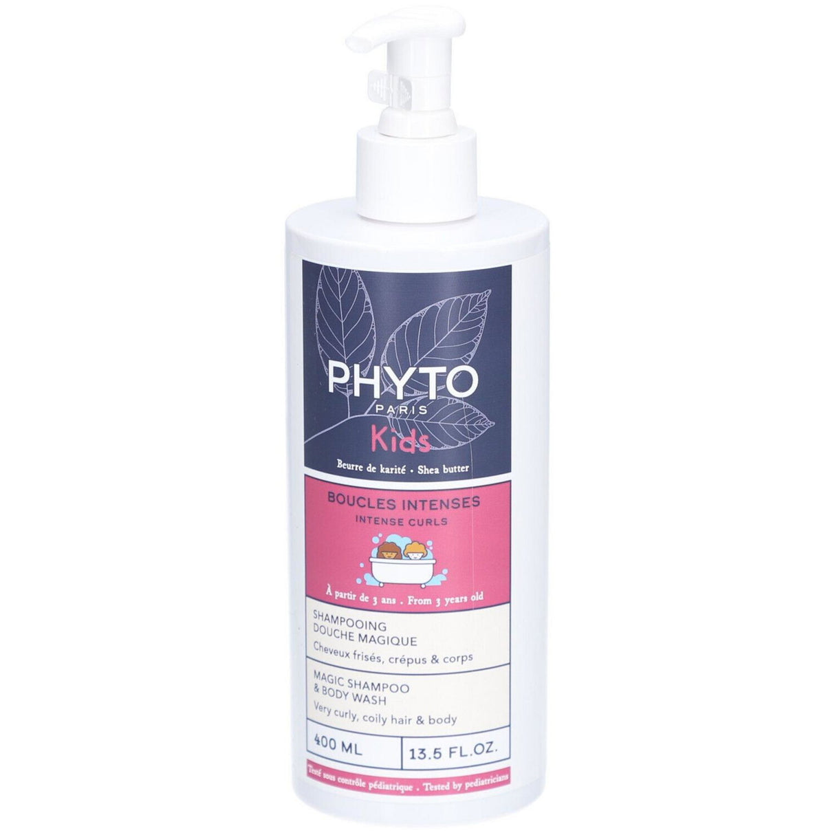 Phyto, Intense Curls, Shower Gel & Shampoo 2-In-1, 400 ml