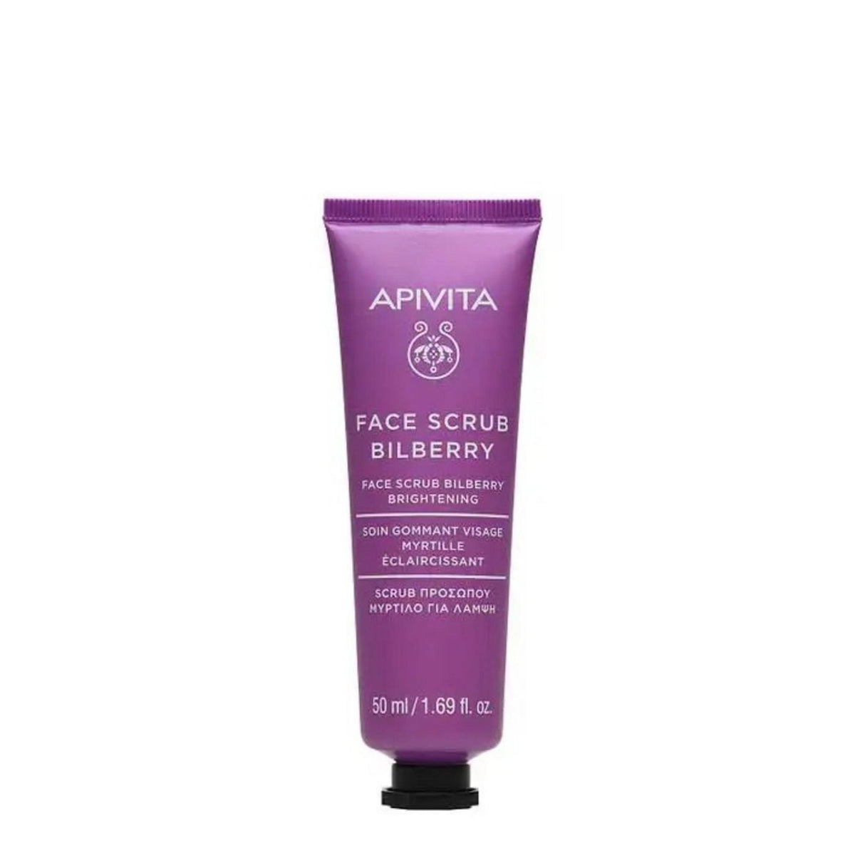 Apivita, Bilberry, Brightening & Exfoliating, Cleansing Scrub, For Face, 50 ml