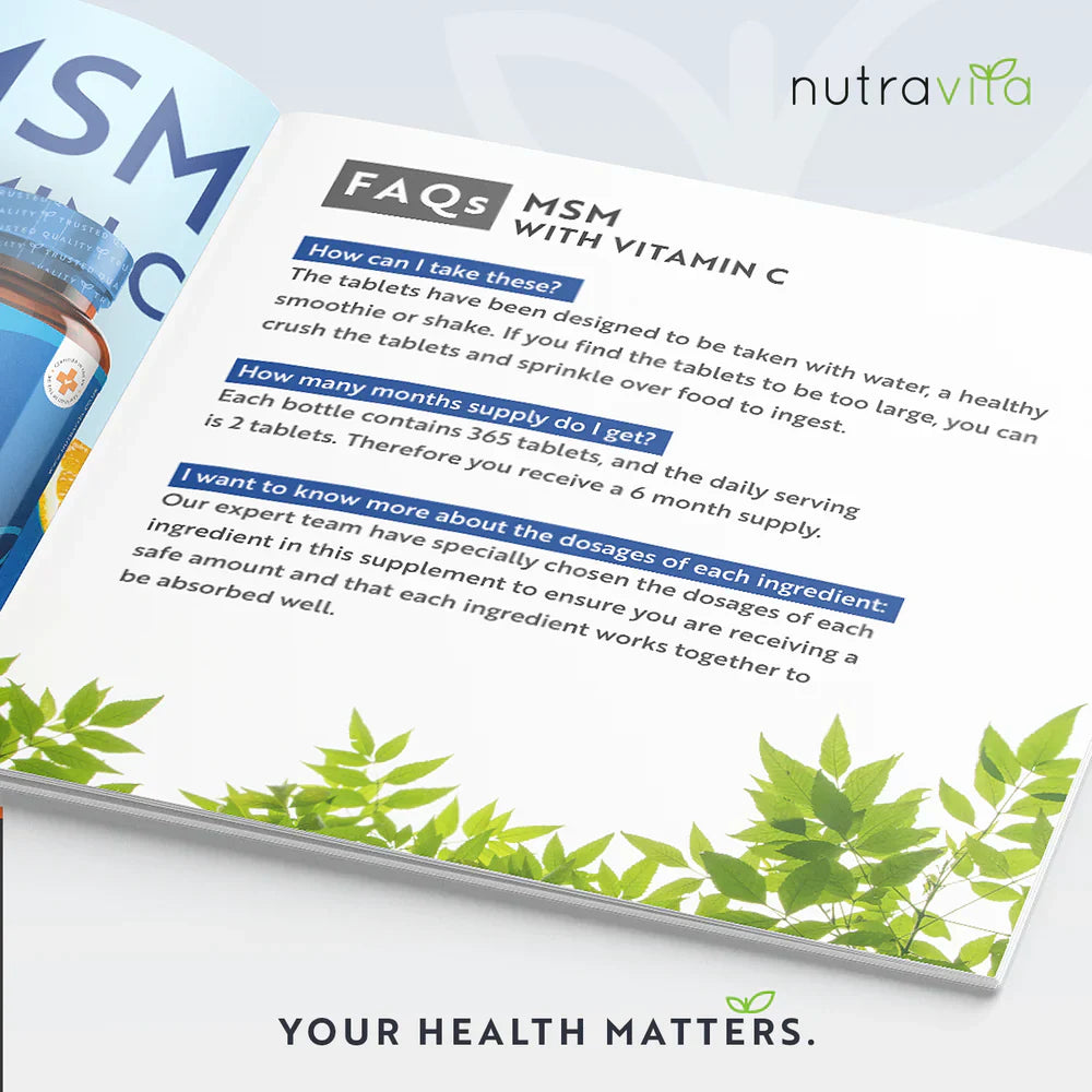 МСМ 2200 мг (кости и стави) - 365 таблетки - Feel You