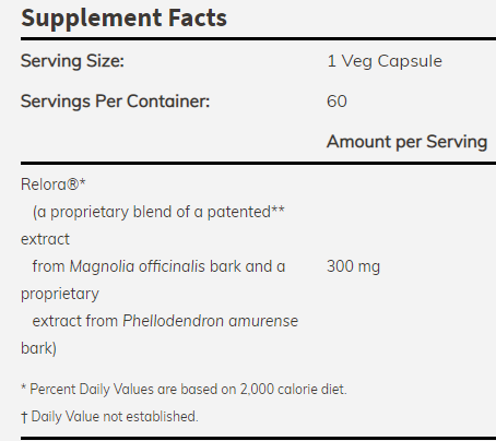 Relora 300 mg 60 капсули, 60 Дози - Feel You