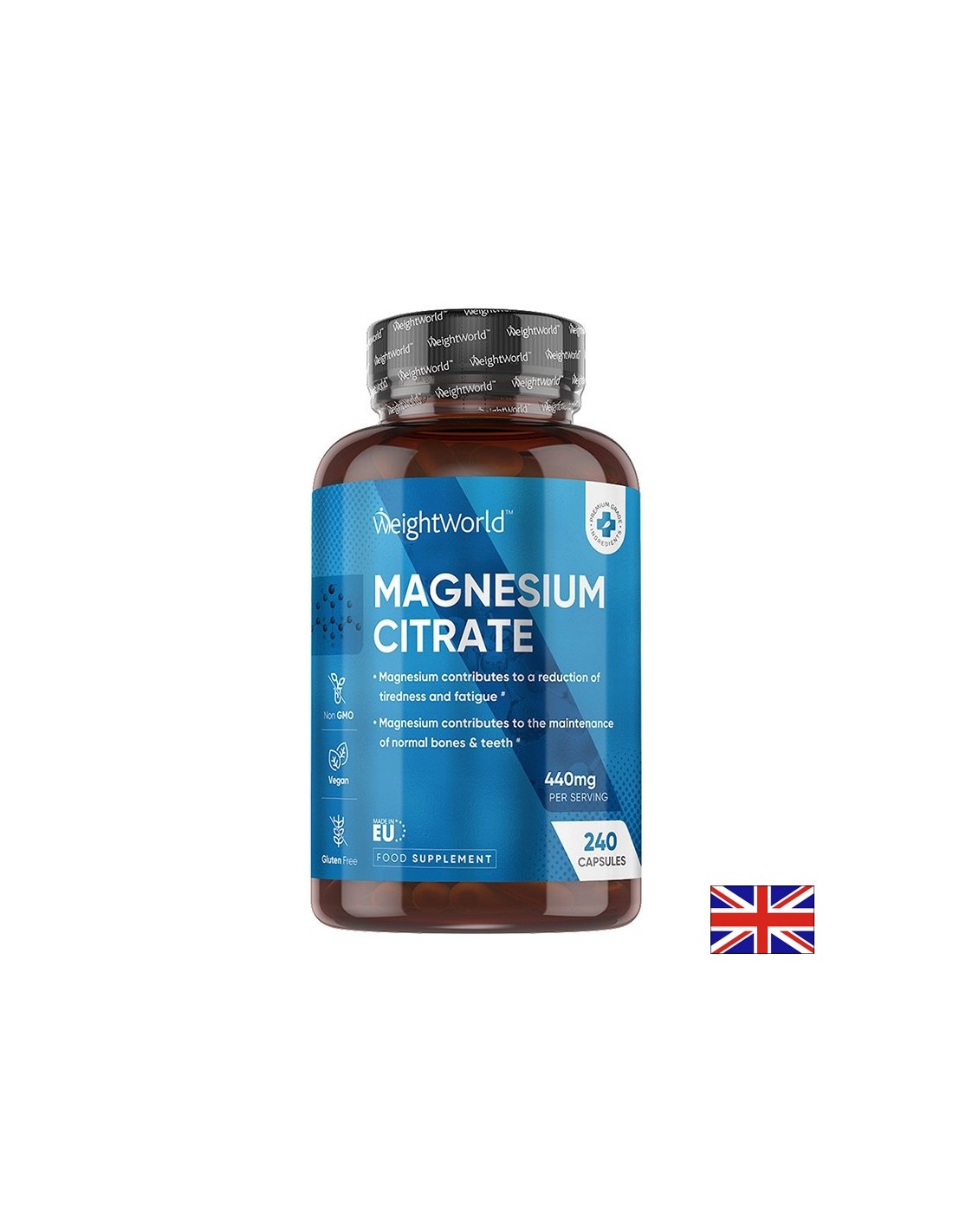 Магнезий цитрат 222 mg Мускули, енергия и сърце 240 капсули - Feel You