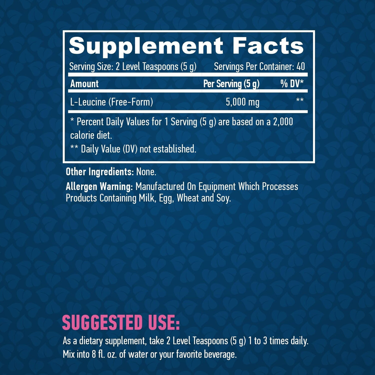 Sports L-Leucine 200g. - 0.200 kg - Feel You