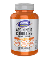 Arginine 500mg & Citrulline 250mg / 120 Vcaps
