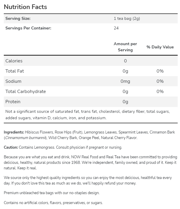 Билков чай от хибискус - 24 пакетчета - Feel You