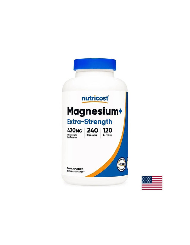 Грижа за мускулите и сърцето - Магнезий (оксид, бисглицинат), 240 капсули - Feel You