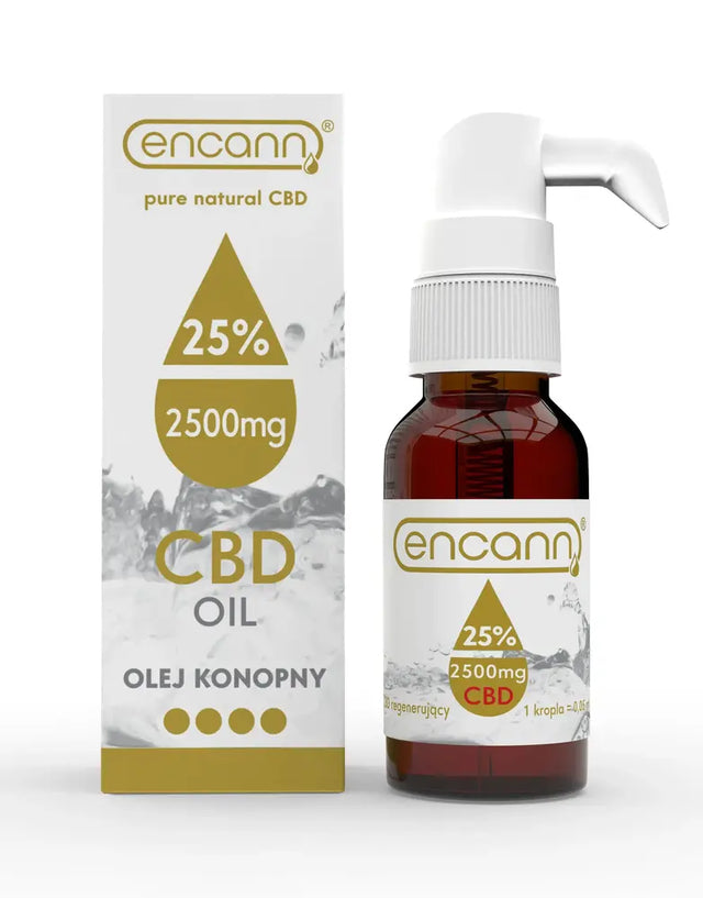 Регенериращо масло СБД 25%  2500 мг 10 мл опаковка Encann - Feel You
