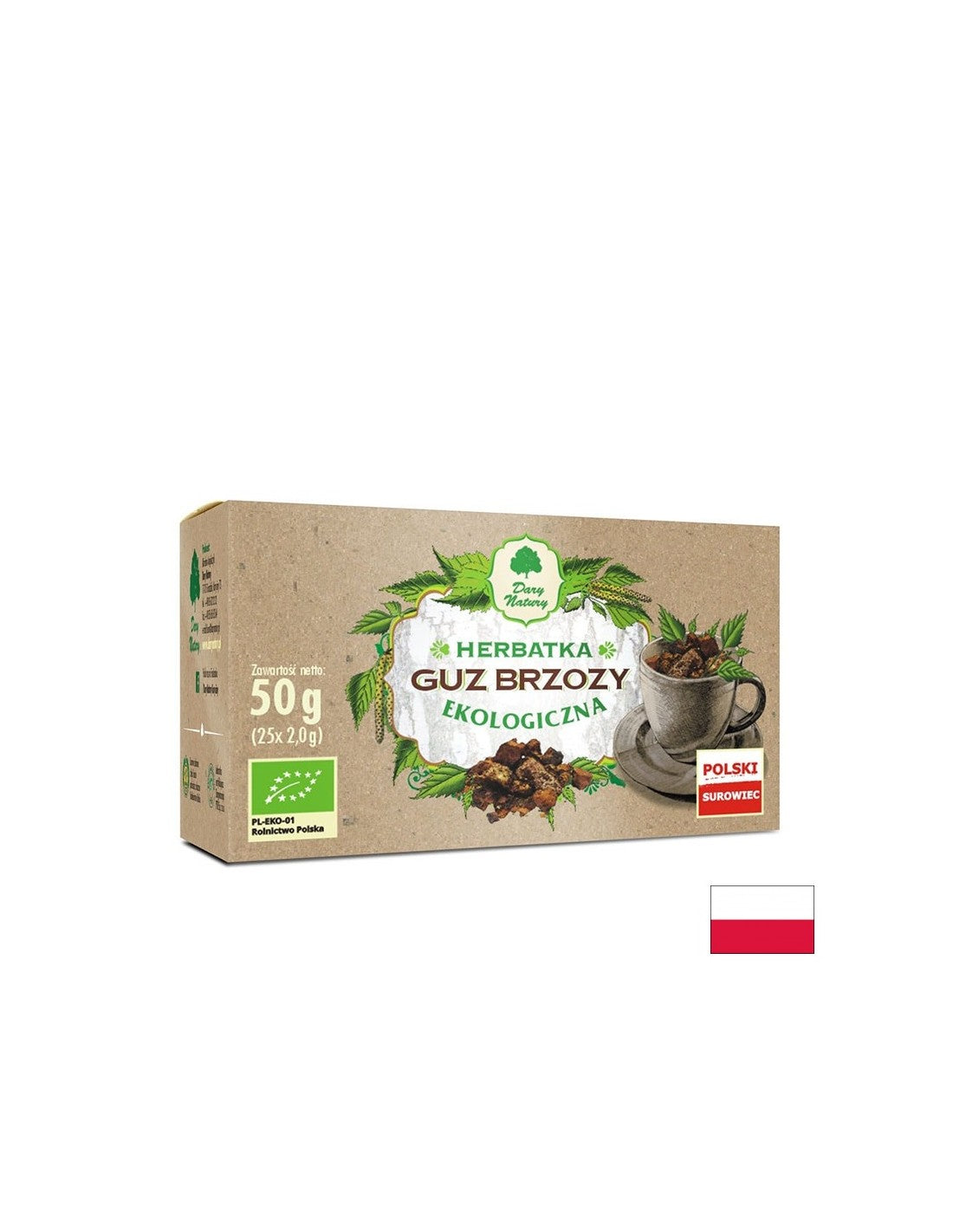 Гъба Чага и брезова праханова гъба - Био, 25 филтърни пакетчета - Feel You