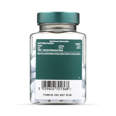 Цинк хелат 25мг с мед (High Strength Chelated Zinc with Copper) 120 таблетки, H&B - Feel You