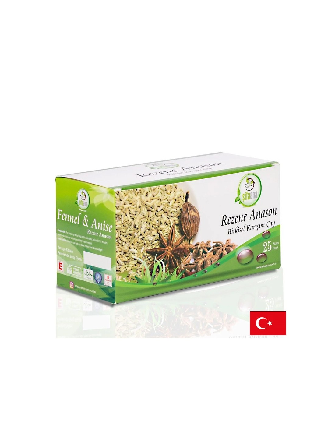 Билков чай с копър и анасон – При подут корем, газове и тежест, 25 пакетчета - Feel You