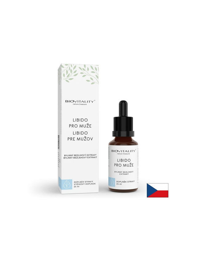 Билкова формула за либидо – Енергия и потентност за мъже, тинктура без алкохол 25 ml - Feel You