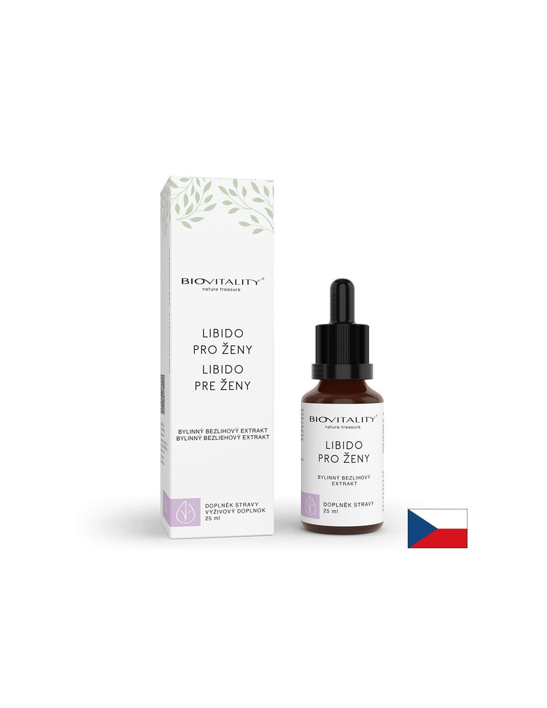 Билкова формула за либидо – Енергия и баланс за жени, тинктура без алкохол 25 ml - Feel You