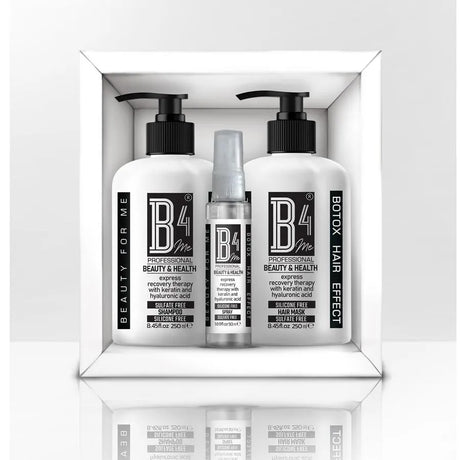 Кератинова терапия - Безсулфатен шампоан 250 мл + Безсиликонова маска 250 мл + Спрей без отмиване 50 мл - Feel You