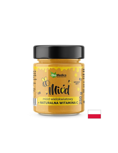 Полифлорен многоцветен пчелен мед с натурален витамин С, 250гр EkaMedica - Feel You
