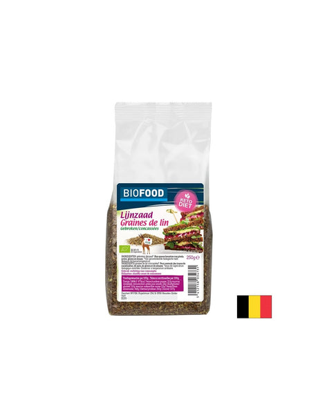 Натрошено ленено семе, БИО, 250 g - Feel You