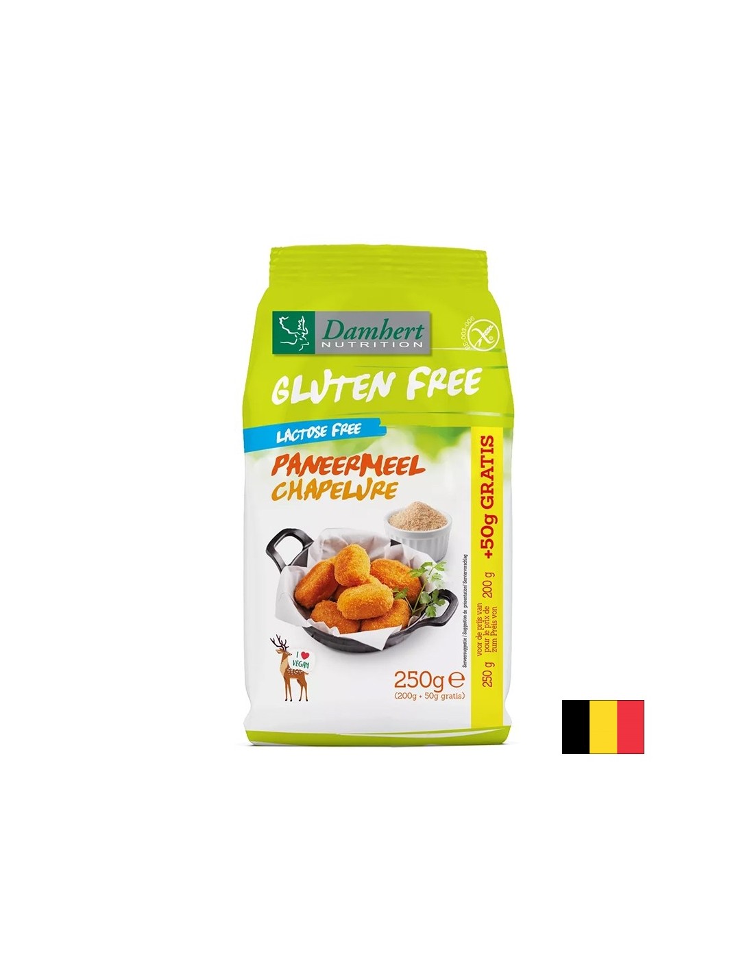 Галета без глутен и лактоза – За панировка и печене, 250 g - Feel You