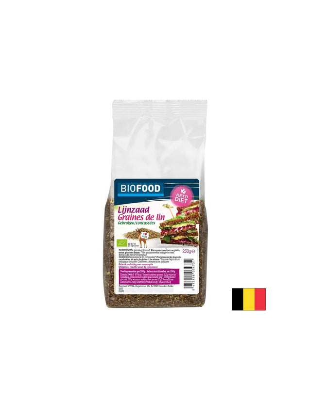 Натрошено ленено семе, БИО, 250 g - Feel You