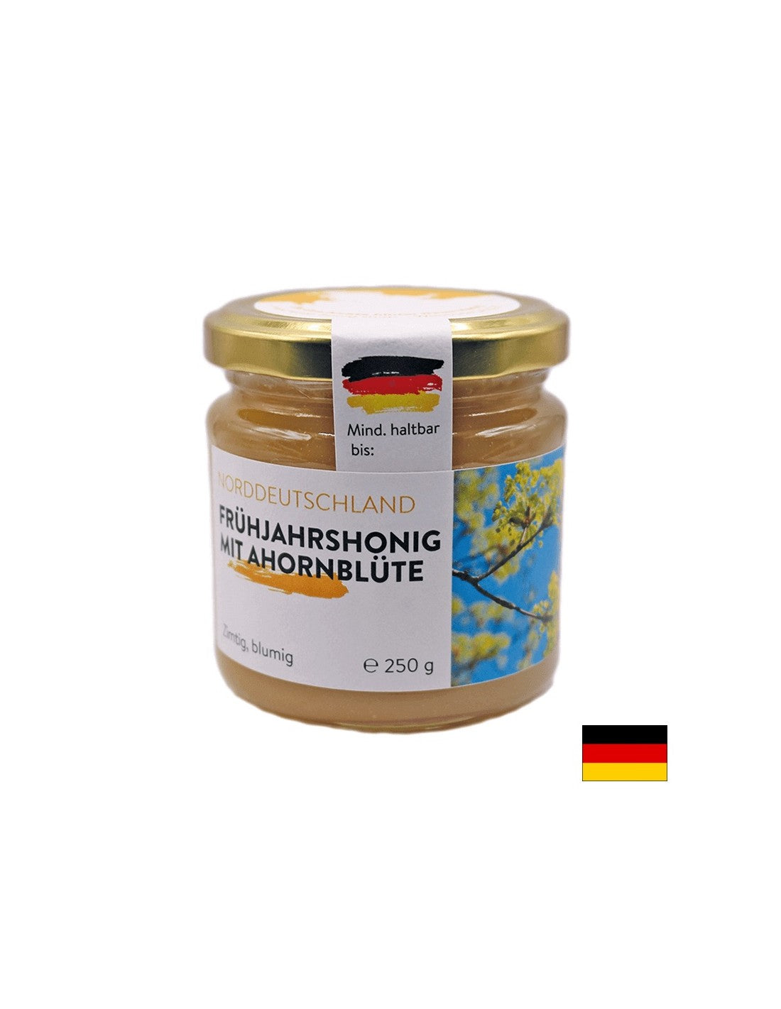 Пчелен мед от пролетни цветя + мед от кленов цвят (Северна Германия), 250 g - Feel You