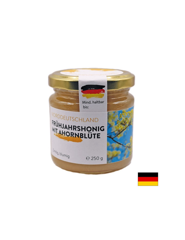 Пчелен мед от пролетни цветя + мед от кленов цвят (Северна Германия), 250 g - Feel You