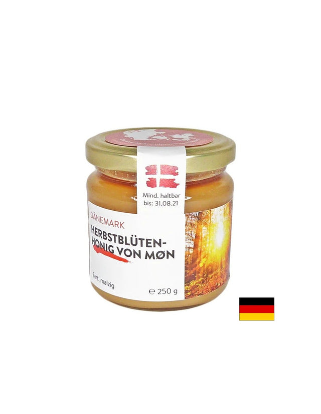 Пчелен мед от есенно-цъфтящи цветя (от остров Мьон, Дания), 250 g - Feel You