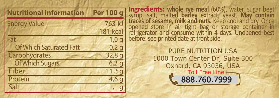 Традиционен немски хляб - 250 g - Feel You
