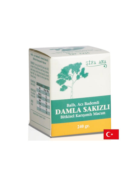 Билкова паста с мед, горчив бадем и мастиково масло - за добро храносмилане, 250 g - Feel You