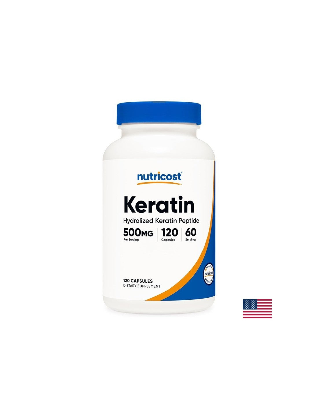 Коса, кожа, нокти - Кератин (хидролизирани кератинови пептитиди), 250 mg х 120 капсули - Feel You