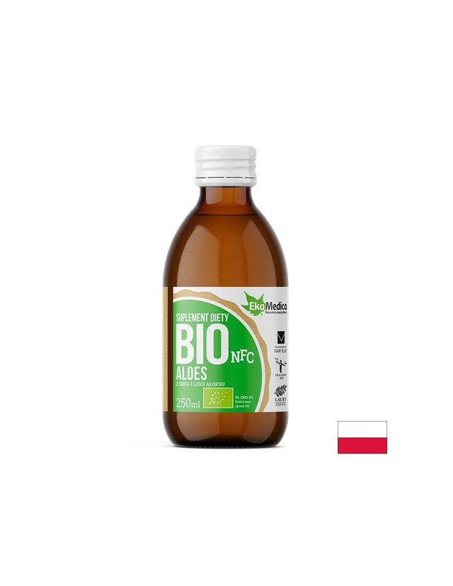 Био сок от листа на алое вера - Добро храносмилане и силен имунитет, 250 ml, 5 дози - Feel You