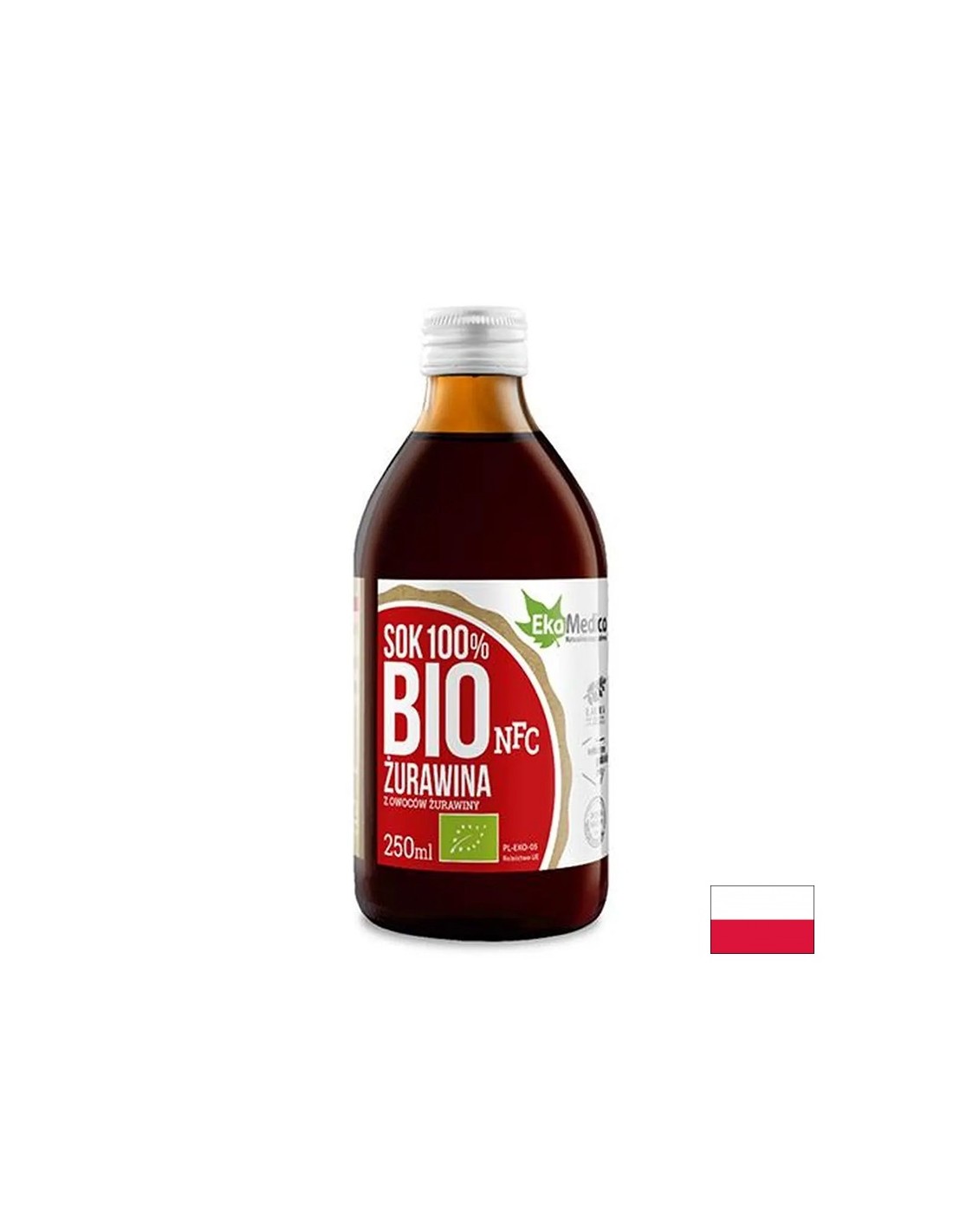 Био сок от червена боровинка с ацерола и натурален витамин С – Уроинфекции, 250 ml, 5 дози - Feel You