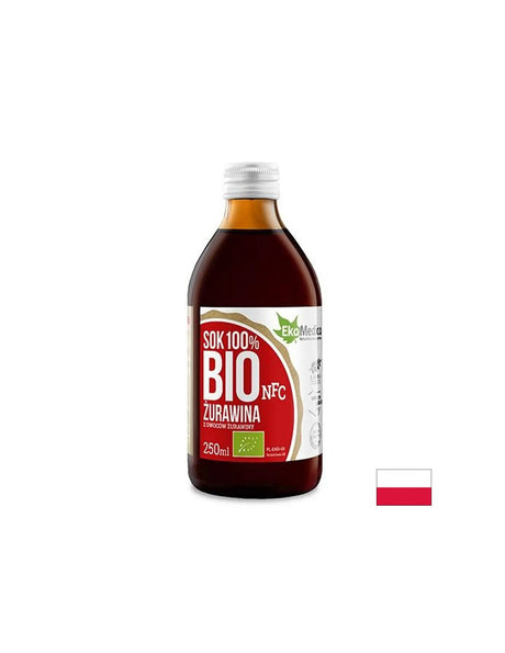 Био сок от червена боровинка с ацерола и натурален витамин С – Уроинфекции, 250 ml, 5 дози - Feel You