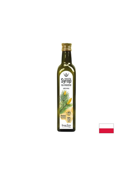 Сироп от борови връхчета и пчелен мед – Дихателна и имунна система, 250 ml - Feel You