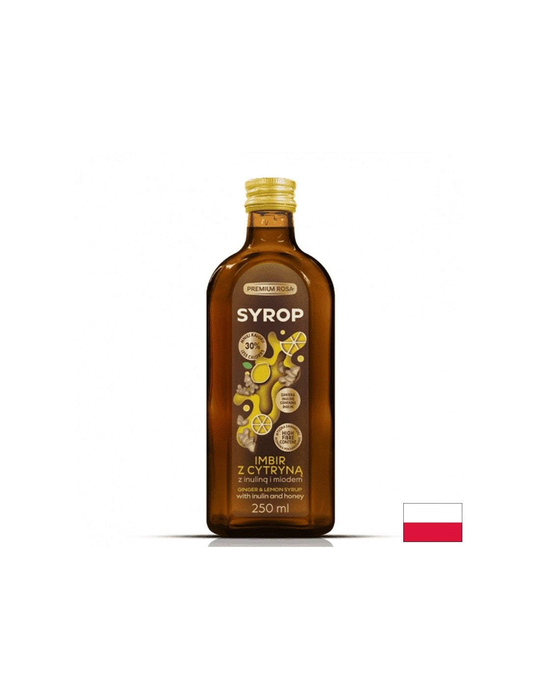 Сироп от джинджифил и лимон с пчелен мед, 250 ml - Feel You
