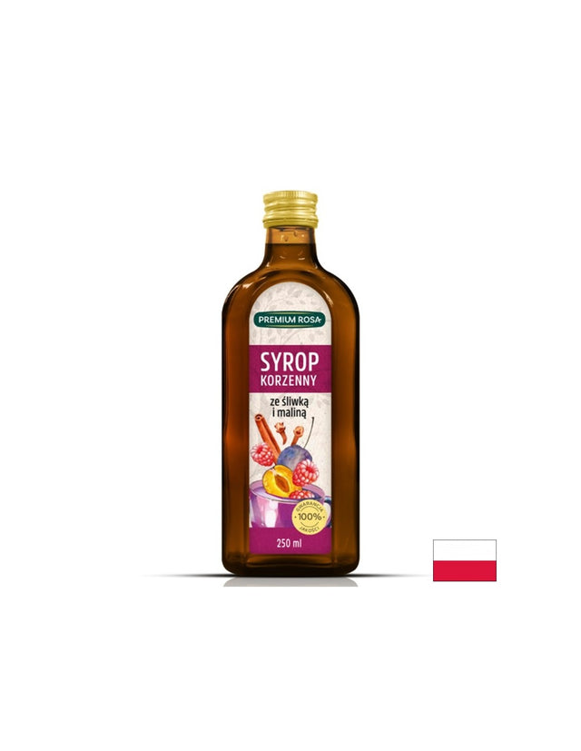 Сироп от малини, сливи и подправки, 250 ml - Feel You
