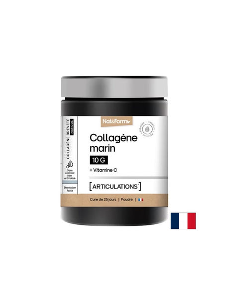 Коса и кожа - Хидролизиран морски колаген + витамин С, 252 g прах - Feel You