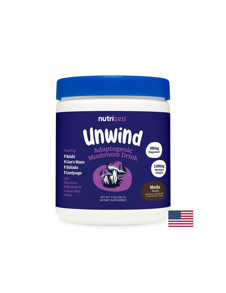 Рейши + Лъвска грива + Магнезий – Спокойствие и умствен баланс, 252 g прах с вкус на мока - Feel You